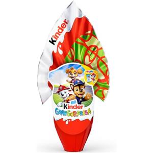 Generico Gransorpresa Uovo Cagnolini Guscio Dolce Ricoperto al Cioccolato a Latte Finissimo, confezione per kinder, con Sorpresa 150g