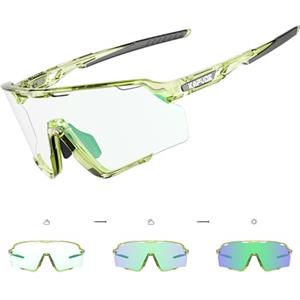 KAPVOE Fotocromatici Occhiali Da Ciclismo UV400 Protezione Donne Uomini Trasparenti Sportivi MTB Bicicletta Bici Baseball Corsa Guida Pesca Golf GR08