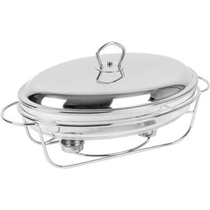 KARL HAUSMANN Pirofila in Vetro con Coperchio - 3L - Pirofile Vetro Forno Trasparente - Portacandele Tealight - Teglia Ovale - Teglie per Microonde - Pentola