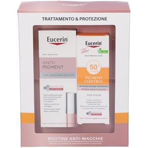 Eucerin Routine Anti-macchie: Cofanetto con Siero Anti-Pigment 30ml e Fluido Solare SPF 50 50ml