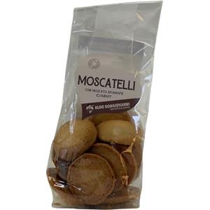 BONGIOVANNI FARINE E BONTA' NATURALI Biscotti Moscatelli Nocciole con Spumante Moscato Ciabot | Biscotti senza Glutine | Confezione da 150 gr.