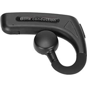 Lazmin112 Auricolare Bluetooth, Stereo Bluetooth 5.0 Wireless Auricolari a Conduzione Ossea Multifunzionale Ruota Sinistra Destra Design Ergonomico Vivavoce Wireless Auricolare per Non Udenti