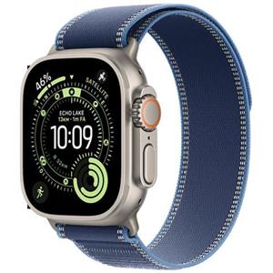 Apple - Watch Ultra 3 GPS + Cellular 49mm Cassa Titanio con Trail Loop Blu /Blu Acceso - S /M