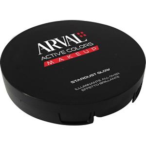 ARVAL Stardust Glow Illuminante All Over - Polvere Illuminante Multifunzionale per Viso, Occhi e Décolleté con Intensità Modulabile e Texture Morbida
