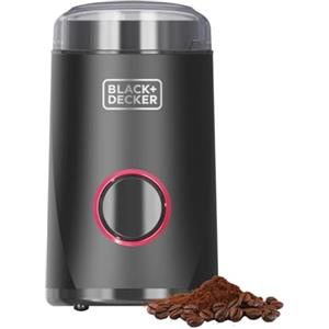 Black+Decker - Macinacaffè Elettrico 150W | Lame in Acciaio Inox | Capacità 50g | Sistema di Blocco | Avvolgicavo | Piedini Antiscivolo | Compatto ed Elegante | Ideale per Caffè e Spezie