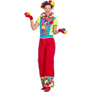 WILBERS & WILBERS 4811 - Costume da clown per donna, due pezzi, tuta, costume da adulto per carnevale