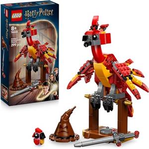 LEGO Harry Potter Fanny: la Fenice di Albus Silente Giocattolo - Set Play & Display con Figura di Uccello - con Cappello Parlante e Spada di Grifondoro - Regalo per Bambine e Bambini da 8 Anni - 76448