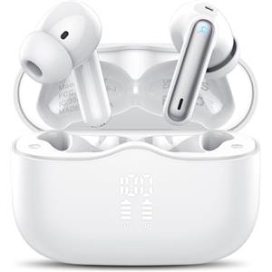 xinwld Cuffie Bluetooth, Auricolari Bluetooth 5.4 In Ear con HiFi Stereo, 40 Ore Cuffie Wireless con 4 ENC Cancellazione Rumore Mics , IP7 Impermeabili Cuffiette Bluetooth con LED Display per iOS Android