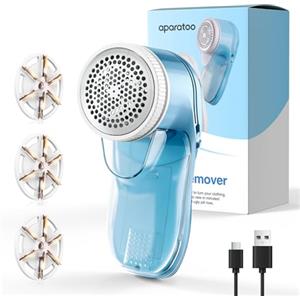 Tiptop Home Mini Levapelucchi Elettrico, Ricaricabile USB Togli, Levapelucchi Elettrico per Abiti Elimina Pelucchi con 3 Lame, Rasoio Elimina Pelucchi Potente per Vestiti, Mobili e Tessuti