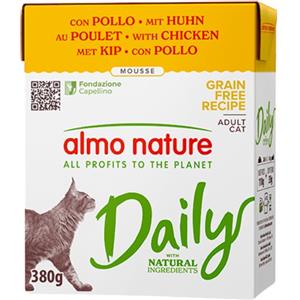 Almo Nature Daily Mousse Pollo Grain Free 380 gr - Umido Naturale per Gatti