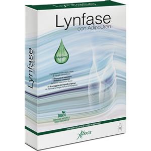 Aboca Lynfase Fitomagra - Integratore Drenante con AdipoDren, 12 Flaconcini da 15 g per Benessere Vascolare