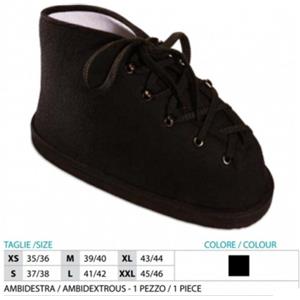 SAFTE SpA Scarpa Copri Gesso Nero XL 43/44 - Comoda, Pratica, Chiusura Regolabile e Suola Antiscivolo