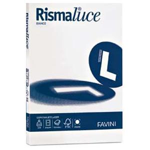Favini Carta Rismaluce A4 200 g/m² Bianca - Risma da 125 fogli, Multiuso per Ufficio e Scuola