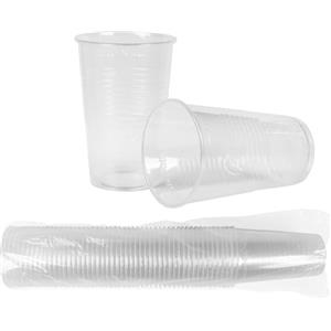 HEKU 30430 50 Bicchieri in plastica, trasparente, 0.3 l