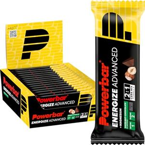 Powerbar - Energize Advanced - Hazelnut Chocolate - 15x55g - Barretta energetica ad alto contenuto di carboidrati - magnesio e sodio