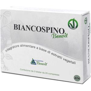 ALCHIMIA BENOIT Biancospino 60 compresse da 500 mg - Supporto cardiovascolare e azione antiossidante