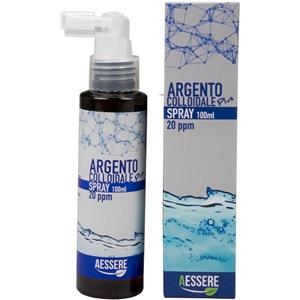 AESSERE Argento Colloidale Plus Spray 100 ml - Antibiotico Naturale, Antinfiammatorio e Antibatterico, Ideale per Cavo Orale