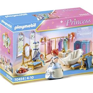 PLAYMOBIL Princess 70454 - Set da Gioco Bagno Reale con Vasca, Zona Trucco e Accessori per Principesse, dai 4 Anni
