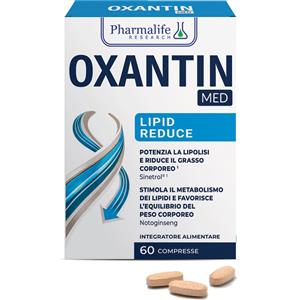 Pharmalife Oxantin Med Lipid Reduce - Integratore per la Riduzione del Grasso Corporeo con Sinetrol, Notoginseng e Garcinia, 60 Compresse