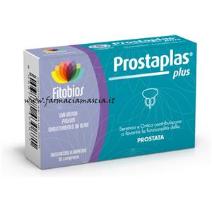 Fitobios Prostaplas Plus - Integratore per la Prostata con Serenoa e Ortica, 30 Compresse
