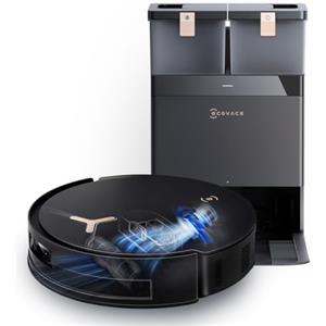 ECOVACS DEEBOT T50 MAX PRO OMNI Robot Aspirapolvere Lavapavimenti, 18.500Pa, ZeroTangle 2.0, Pulizia Profonda Tappeti, Spazzola Laterale Estendibile e Straccio, Lavaggio Automatico Acqua Calda 40-75℃