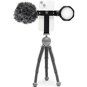 JOBY Beamo Reel Creator Kit Treppiede Flessibile con Attacco GripTight 360 per Smartphone, Wavo Mobile e Beamo Reel per Smartphone e Fotocamera Mirrorless Compatta (JB01862-BWW)