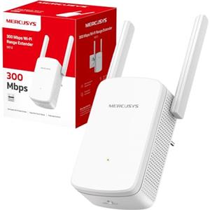 Mercusys TP-Link ME12 Ripetitore WiFi, Velocità Single Band 300 Mbps, Ripetitore WiFi Potente per Casa, 2 Antenne Esterne, Potenzia Copertura, Amplificatore, WPA3-PSK, Easy Setup