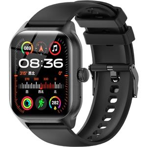 LAOYABB Smartwatch Uomo Donna 2.01" Sportivo Fitness Tracker con Chiamate, Contapassi, Cardiofrequenzimetro, Sonno, IP68 Impermeabile per Android e iOS