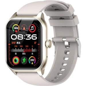LAOYABB Smartwatch Uomo Donna, Sportivo Fitness Tracker con Effettua o Risposta Chiamate, 2.01" Intelligente Orologio con Contapassi/Cardiofrequenzimetro/Sonno, IP68 Smart Watch per Android iOS