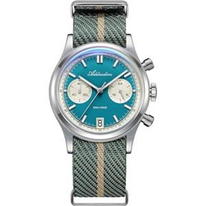 ADDIESDIVE Blu Cronografo Orologio al Quarzo Sweep Secondo Movimento 100 M Impermeabile BGW9 Luminoso Panda Quadrante Orologi Sportivi per Gli Uomini Cinturino in Nylon