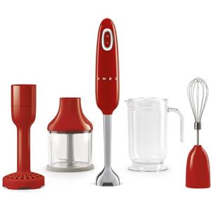 Smeg Frullatore a immersione con accessori anni '50 700W rosso smeg