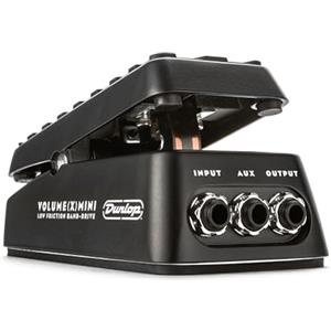 Dunlop JIM DUNLOP - DVP4 Volume (X) Mini Pedal - Pedale Volume e Expression Ultra Compatto con Chassis in Alluminio, Tensione Rocker Regolabile, Uscita AUX per Accordatore o FX