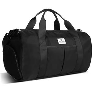 HUA ANGEL Borsone da Palestra Donna Uomo Borsa Viaggio Pieghevole con Portascarpe e Tasca impermeabile, Leggero Borsa Sportiva per Gym, Yoga, Piscina, Weekend,Spiaggia 25L