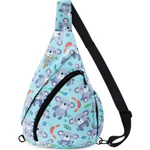 HUA ANGEL Zaino Monospalla Sling Bag Per Donna Uomo Unisex Borsa aTracolla Sul Petto Ultra Leggero Chest Pack Sportivo Lavoro Viaggio Scuola Hiking All'Aperto