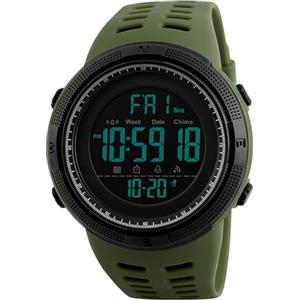 JewelryWe Orologio Sportivo Digitale Uomo: Orologio da Polso in Silicone con Settimana Sveglia Cronometro