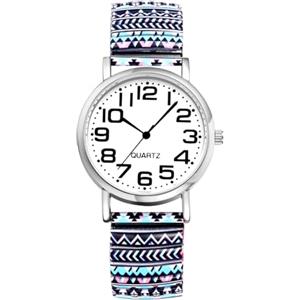 JewelryWe Orologio da Polso Elastico da Donna: Orologio al Quarzo Analogico Disegno Boemia Idee Regalo per lei
