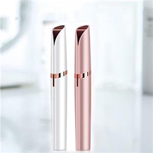 SMTHOME 2 pezzi da donna indolore elettrico sopracciglio trimmer sopracciglia epilatore sopracciglia, labbra, corpo viso rimozione dei peli da donna (oro rosa e bianco)