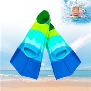 Afenau Pinne Nuoto Piscina, Afenau Pinne Bambino, Pinne Corte per Bambini, Pinnette nuoto Piscina Corte per Nuoto, Immersioni e Allenamento (Blu)