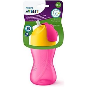 Philips Spa Avent Tazza Rosa Con Cannuccia 300ml