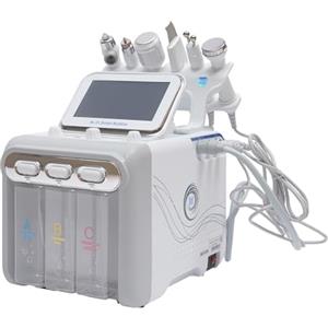 Bdneygtyr Dispositivo Aquafacial, 6 in 1 per la pulizia del viso, dispositivo Hydrafacial con 6 maniglie, 80 W, dispositivo idrofacciale, microdermoabrasione, peeling, rimuove olio, punti neri, residui di
