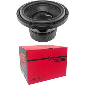 Generico KIT SET PER DS18 ZR10.2D, 1 subwoofer da 25 cm 250 mm 10, 700 watt rms e 1400 watt max, doppia bobina 2 + 2 ohm, sensibilità 81 db spl, per auto, 1 pezzo