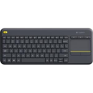 Logitech K400 Plus Tv tastiera Casa RF Wireless QWERTZ Tedesco Nero