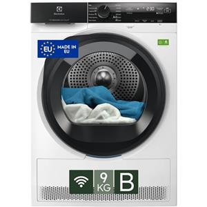 Electrolux Serie 700 DelicateCare, Asciugatrice a Pompa di Calore, 9 kg, EW7H49YB, Classe B, 12 Programmi, Tecnologia MixCare e SensiCare, Connettività Smart App, 61 dB, 850x596x636 mm