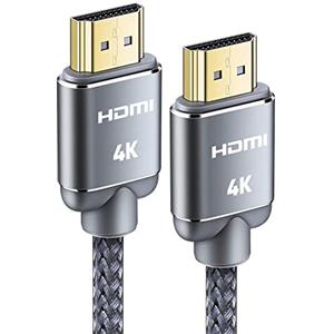 Snowkids Cavo HDMI 4K 2 metri | Cavi HDMI 2.0 ad alta velocità 18Gbps & 4K@60Hz HDR ARC HDCP2.2 Ethernet Cavo intrecciato | per TV, laptop, monitor, proiettore, PS-5/4, X-Box, ecc