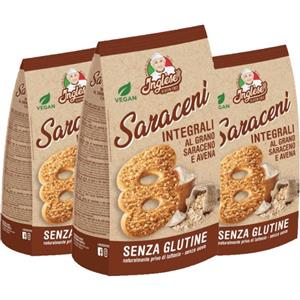 Saraceni Biscotti Integrali al Grano Saraceno e Avena Senza Glutine - 900 g