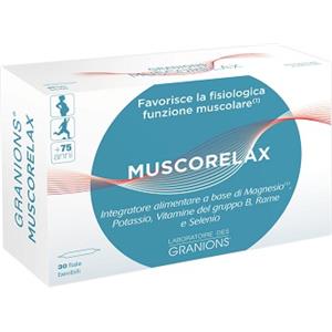 Laboratoires Des Granions Muscorelax - Integratore alimentare 30 Fiale Bevibili con Magnesio, Potassio e Vitamine B