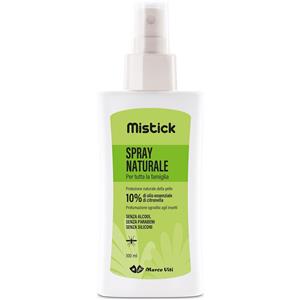 Marco Viti Mistick Spray Naturale Antizanzara 100 ml - Con 10% di Olio Essenziale di Citronella, Dermatologicamente Testato