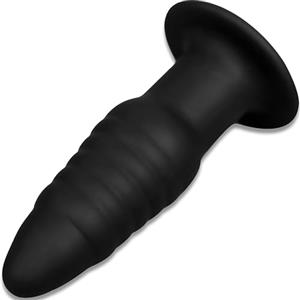 Future of your pleasure Sensual Guaina per dita nera plug anale 9,4 cm ⌀3,1 cm silicone buttplug sex toy per coppie esperienza estrema plug anale per donne copridito buttplug per principianti bouchon anal analplugs FOPS A61-1