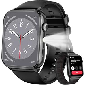 IOWODO Smartwatch Uomo Donna,Orologio Fitness con Chiamate,1.91" Smart Watch Monitor del SpO2/ Sonno,24H Cardiofrequenzimetro,100 modalità Sportive,Fitness Tracker per Android iOS