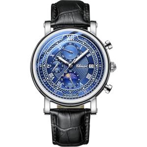JewelryWe Orologio da Polso Quadrantini da Uomo: Orologio al Quarzo con Calendario Luminoso Impermeabile 30M Idee Regalo per lui